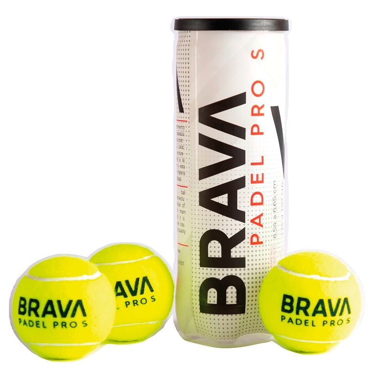 BRAVA PADEL - Pelota de Padel Brava Padel Pro S