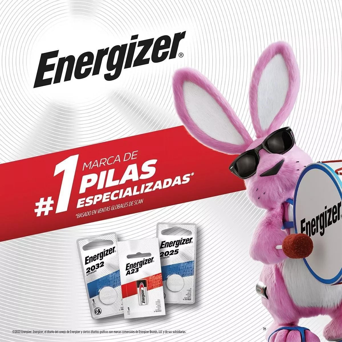 ENERGIZER - Pila Energizer Alcalinas A23 23A Cilíndrica - pack de 5 unidades
