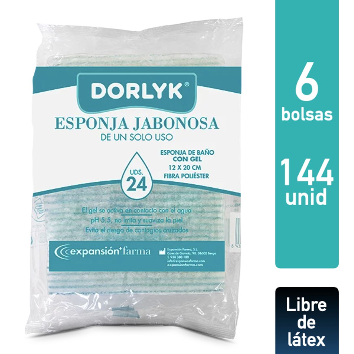 DORLYK - Pack Esponjas Jabonosas Dorlyk 144 unidades
