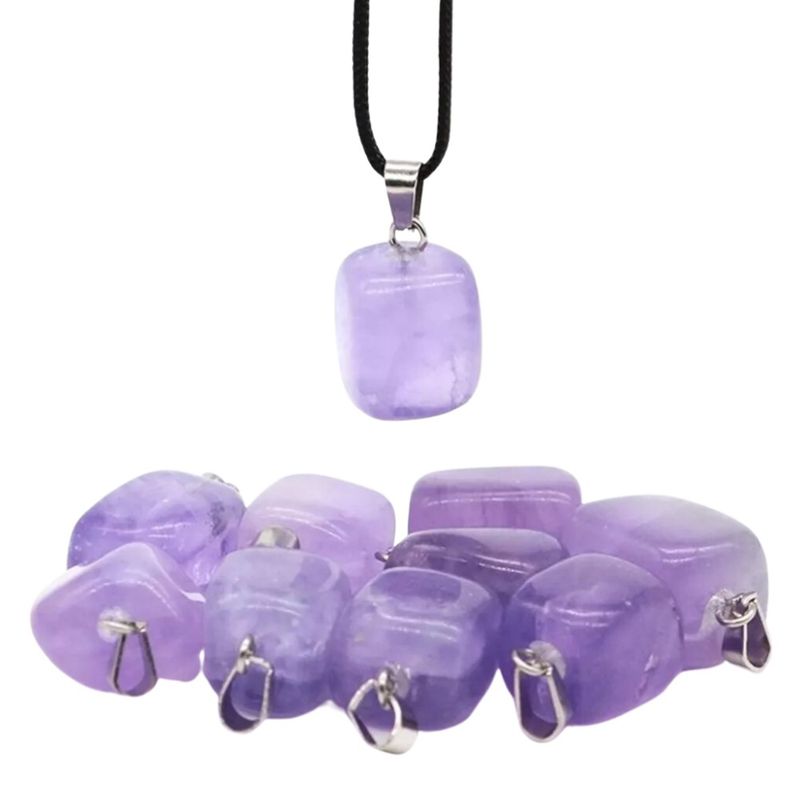 ARTESANA - Collar Protector Piedra Amatista