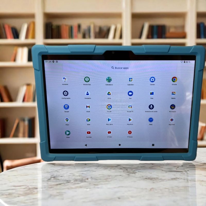 STARTECHOFFICE - Tablet Interactiva para Niños Aprendizaje Inteligente Android 12 Quad Core 1.5Ghz 5000mAh