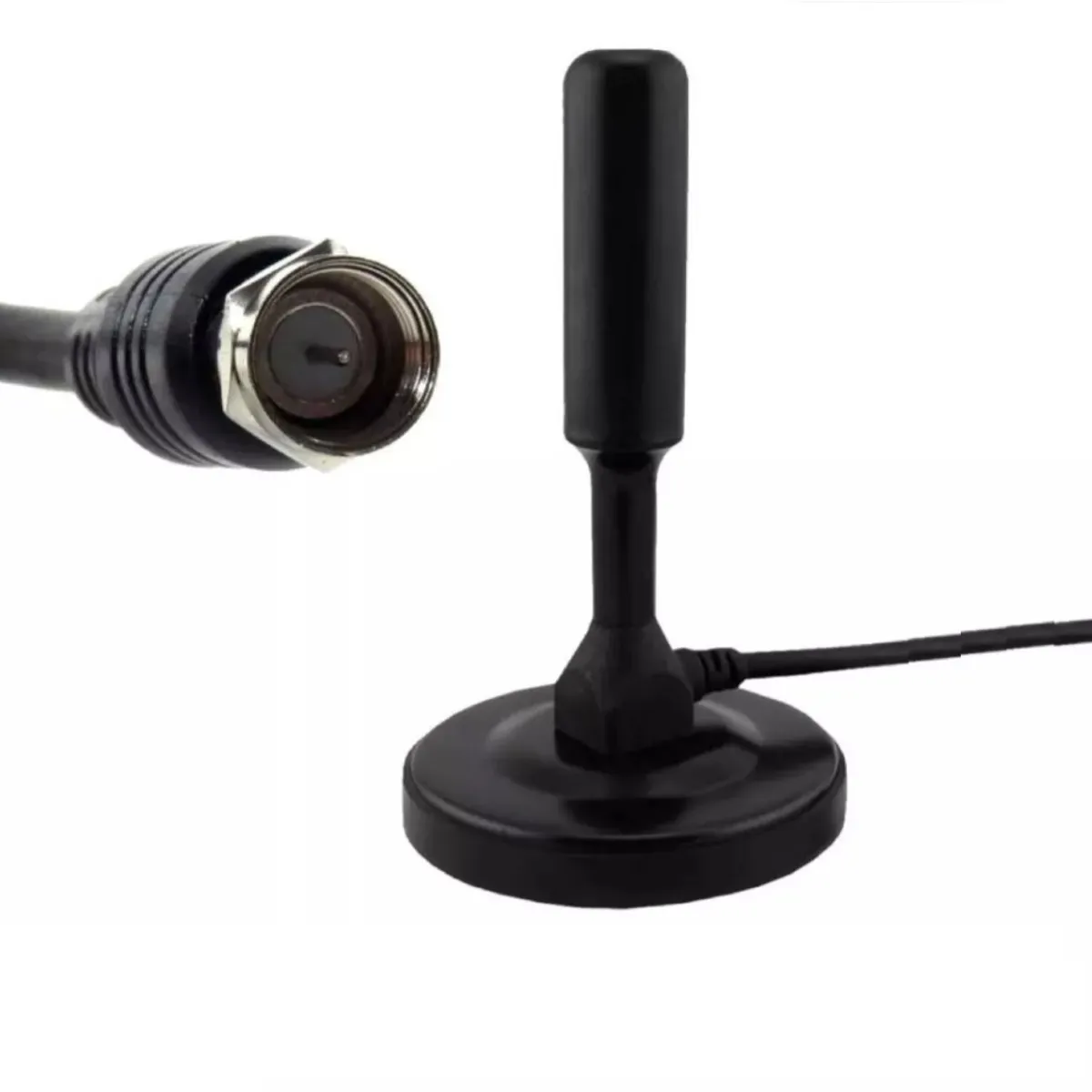 GENERICO - Antena TV Digital Abierta HD TVD Interior  Exterior Con Imán