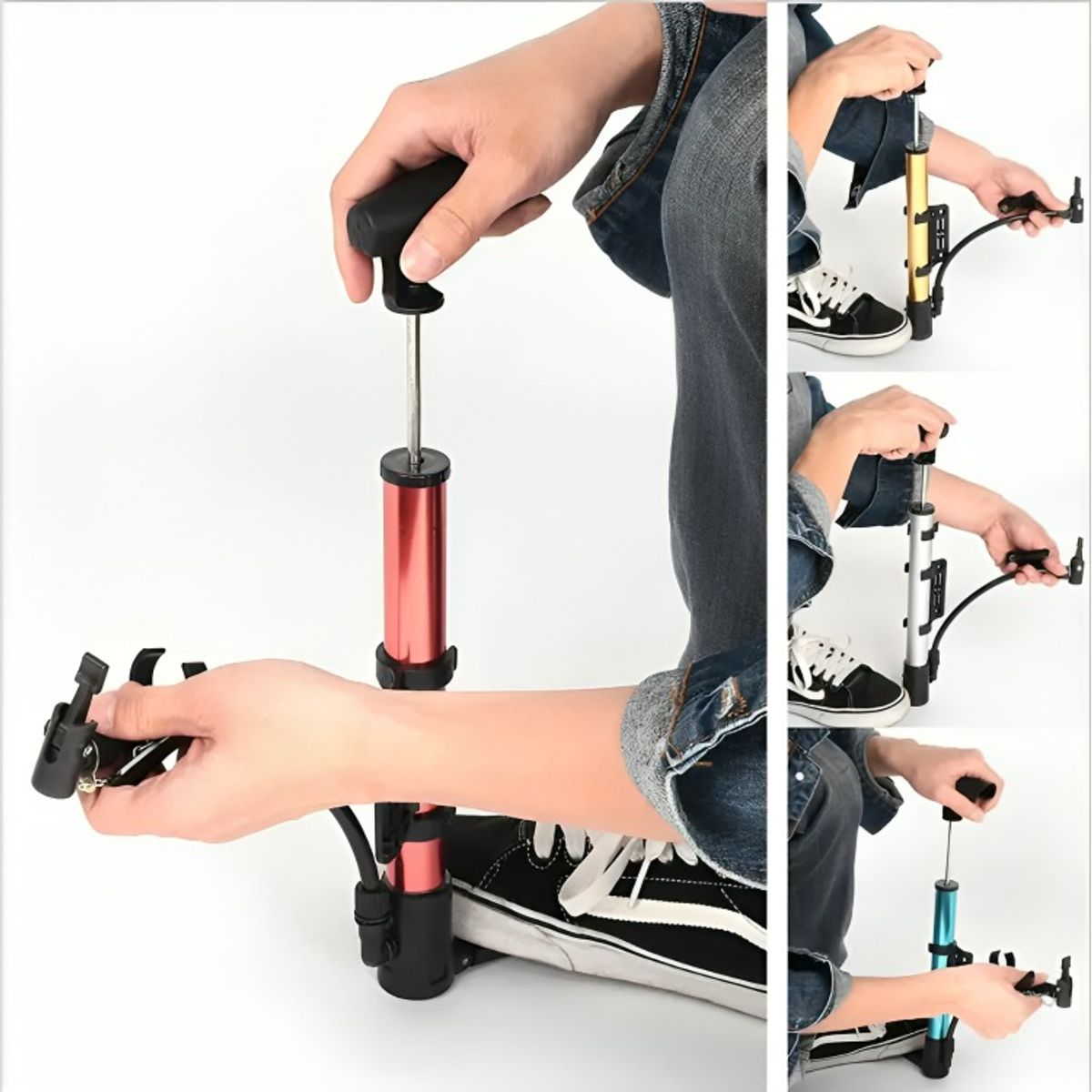 OEM - Bombin de Bicicleta Alta Presion Rojo