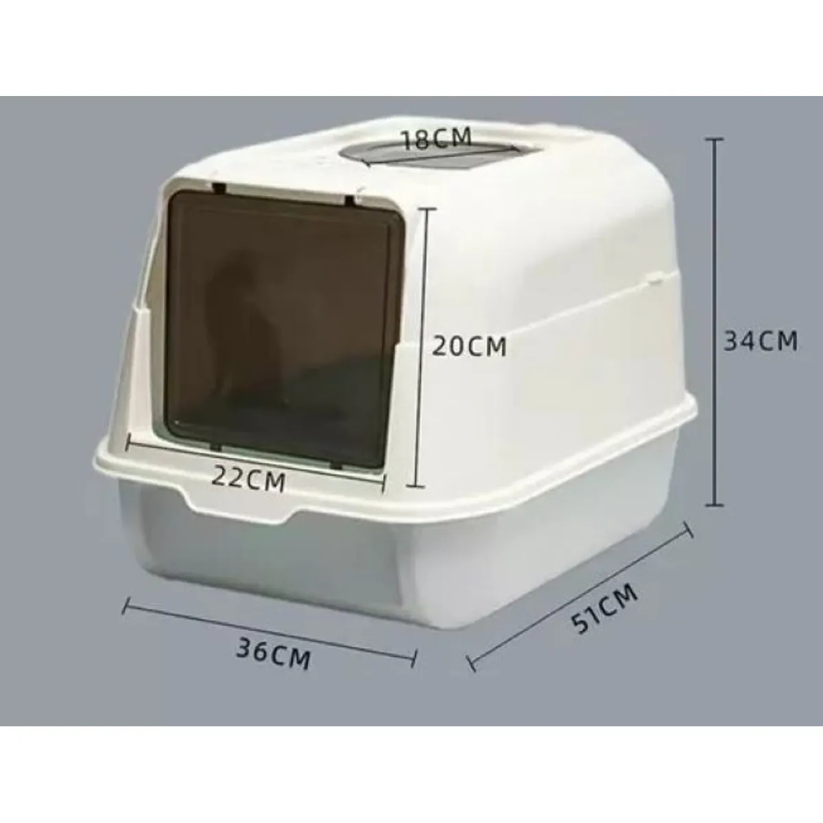 GENERICO - Arenero Para Gatos Mascotas Cerrado O Abierto.