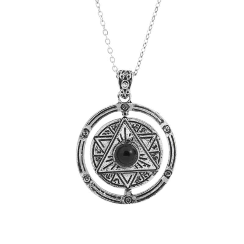 ARTESANA - Collar Protector Estrella Merkaba Obsidiana