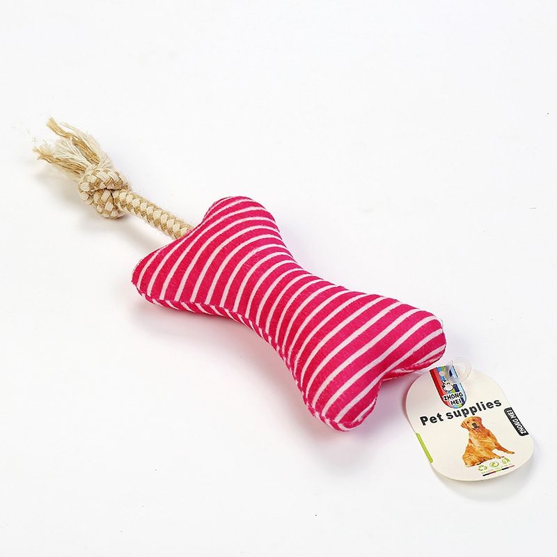 GENERICO - Peluche Para Mascota Con Forma De Hueso Rojo