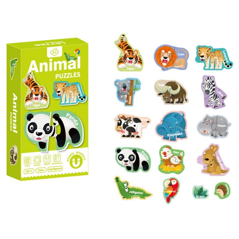 GENERICO - Mini puzzle magnético de animales