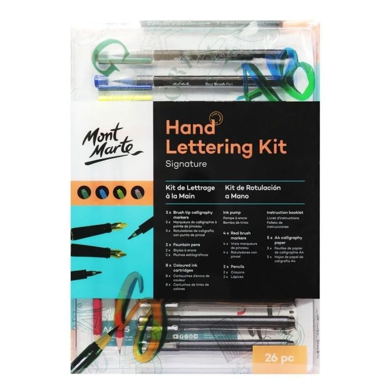 MONT MARTE - Kit Lettering de escritura a mano Mont Marte