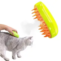 GENERICO - Cepillo Automático Para Gatos A Vapor 3 En 1 Color Verde.-