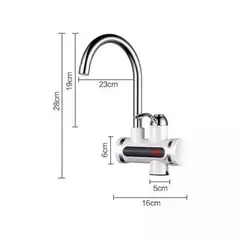 GENERICO - Llave Grifo Agua Caliente Eléctrico Lavaplatos