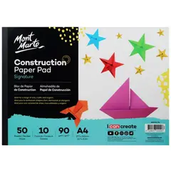 MONT MARTE - Papel lustre A4 por ambas caras 50 hojas 90 gsm