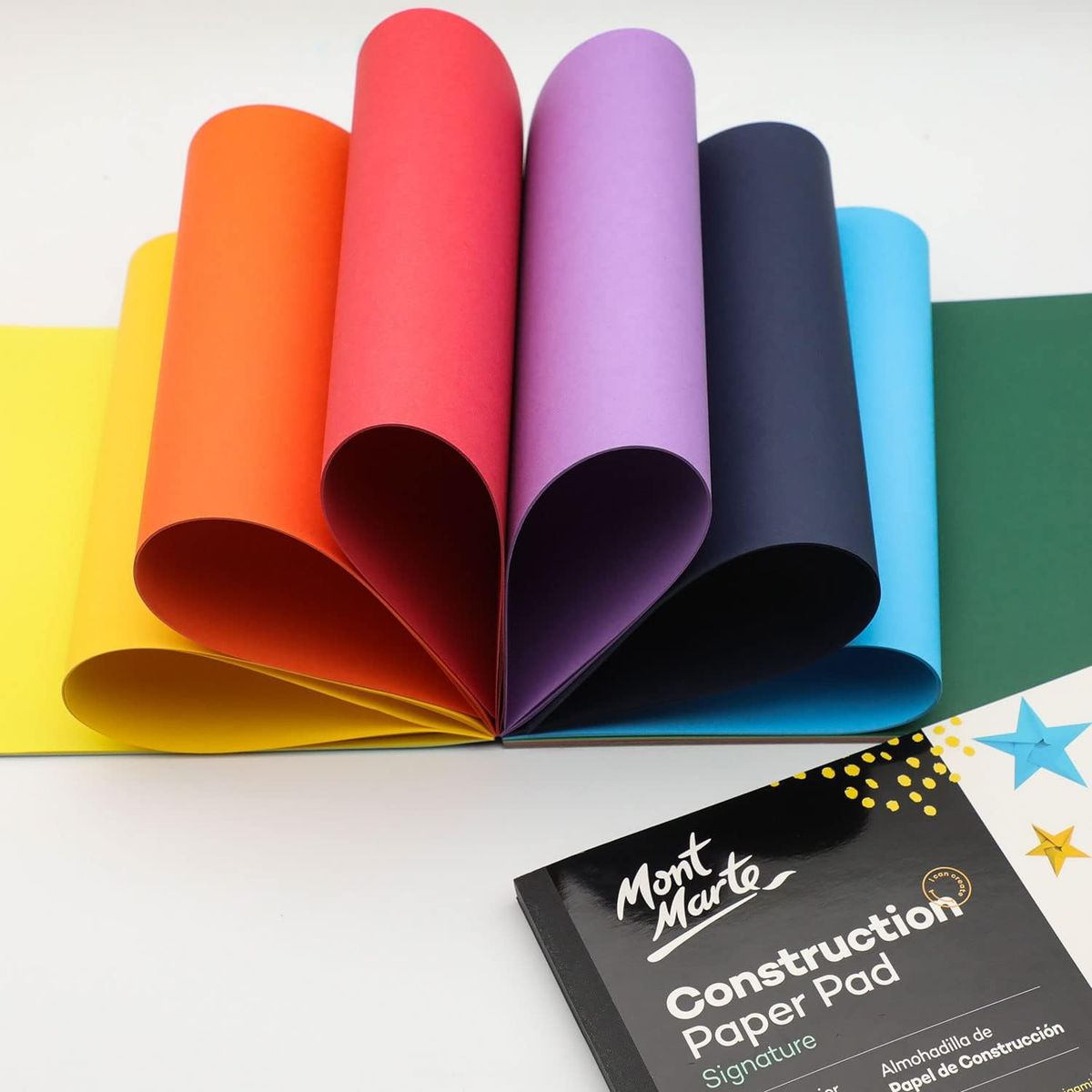 MONT MARTE - Papel lustre A4 por ambas caras 50 hojas 90 gsm Mont Marte