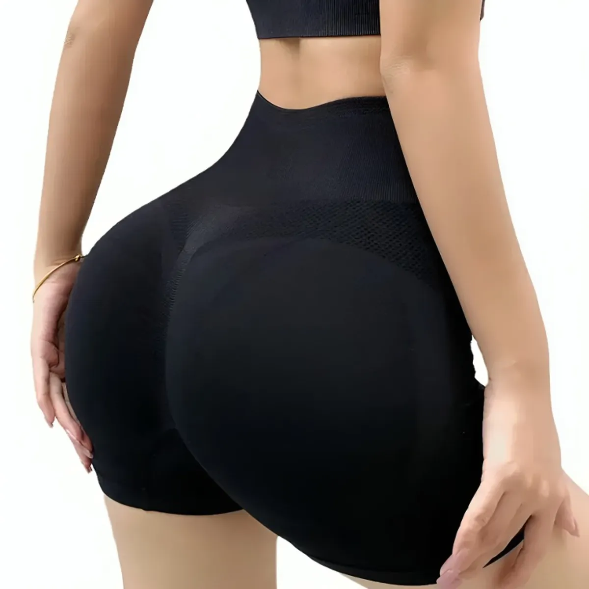 OEM - Calza Short Modeladora Push Up  Levanta Cola Negro