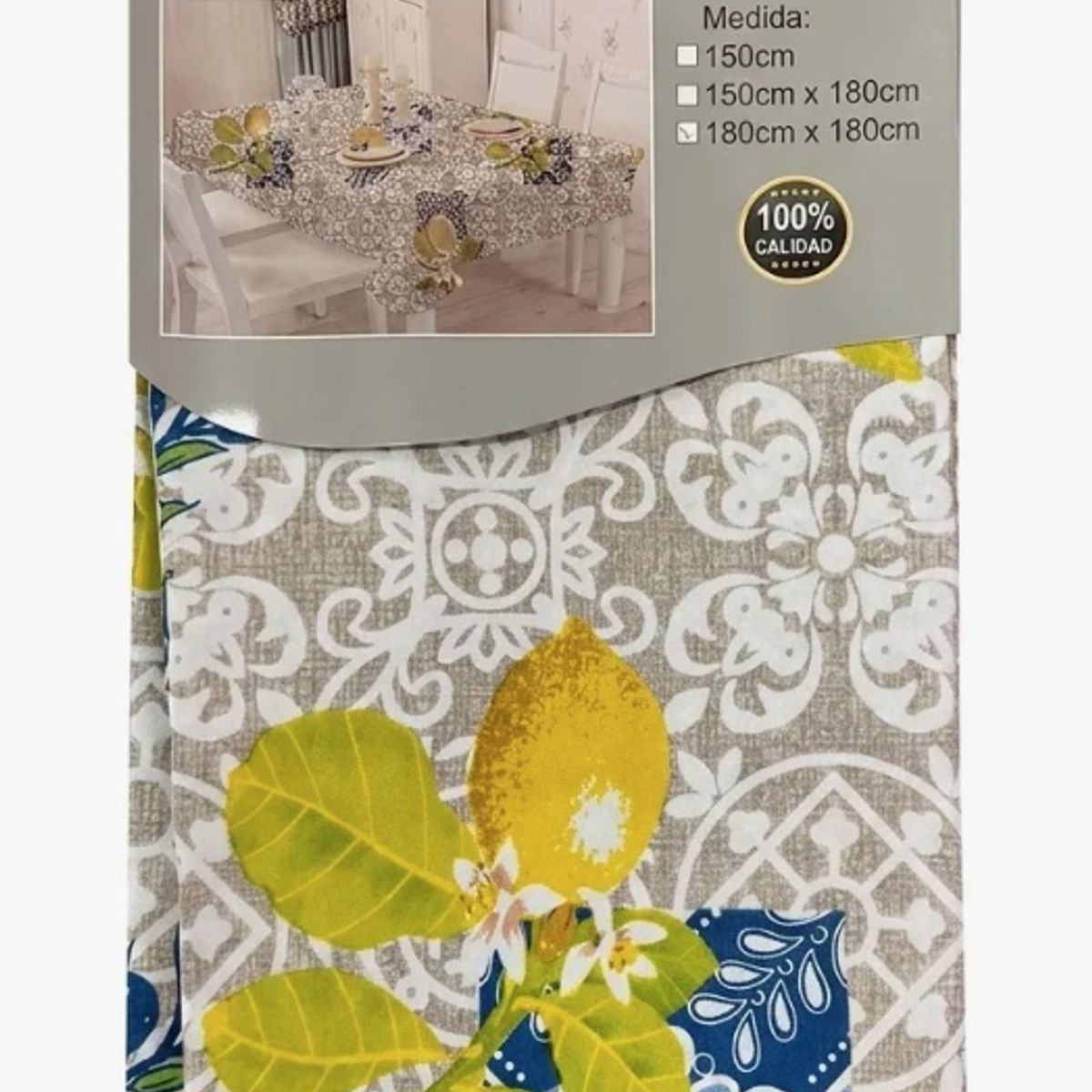 GENERICO - Mantel De Hule Rectangular Limones