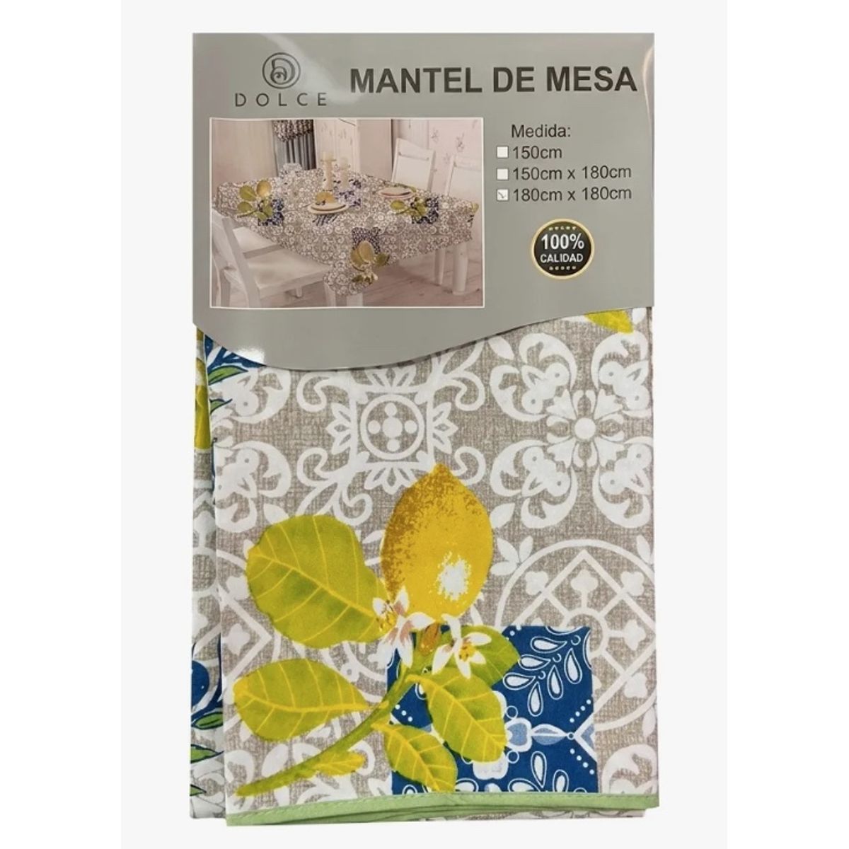 GENERICO - Mantel De Hule Rectangular Limones