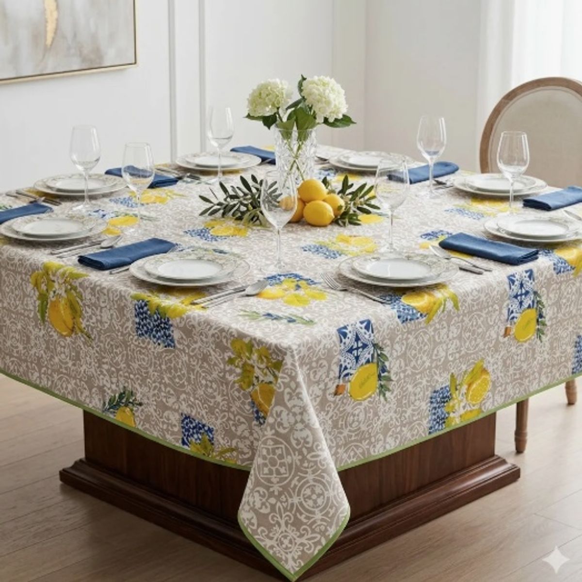 GENERICO - Mantel De Hule Rectangular Limones