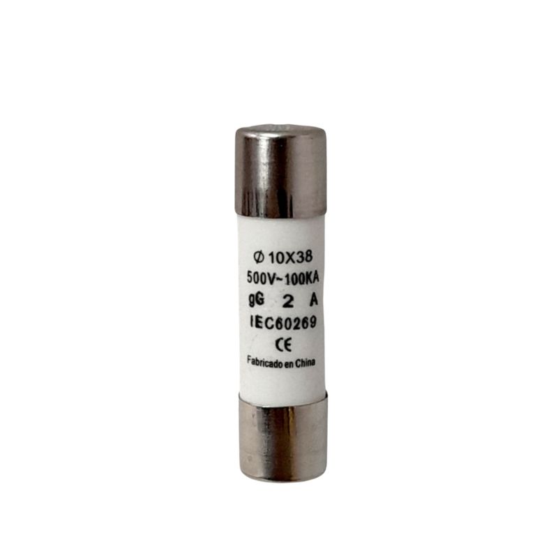 GENERICO - Pack 3 Fusible 10×38 2A Ceramico