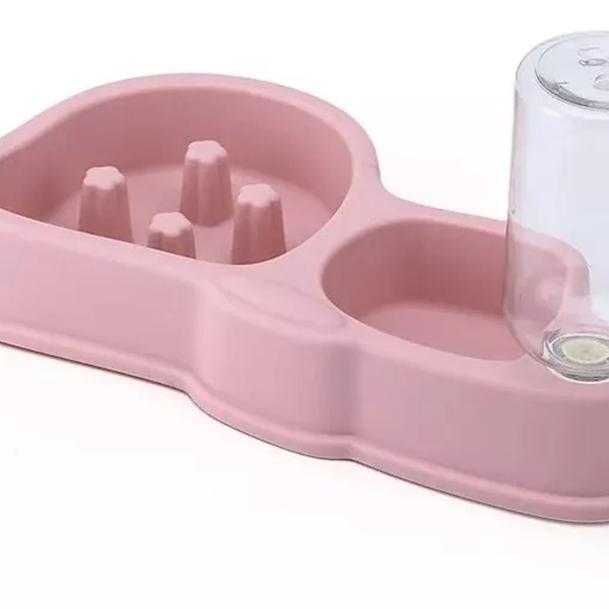 GENERICO - Dispensador De Agua + Plato Antiansiedad ahogo Rosa