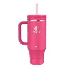 TAKEYA - BOTELLA TERMICA 1.18 LITROS TUMBLER DRAGON FRUIT CON MANGO