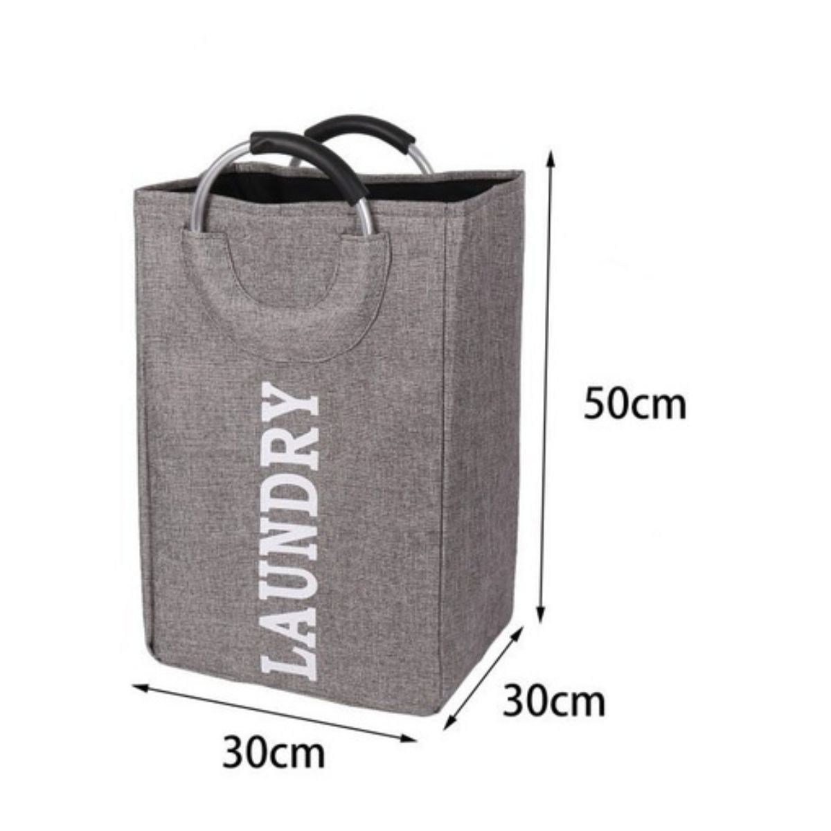 GENERICO - Cesta De Ropa Sucia Plegable Grande Mango De Metal Laundry