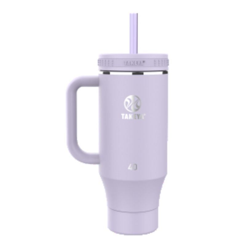 TAKEYA - BOTELLA TERMICA TAKEYA 1.18 LITROS TUMBLER VIVACITY PURPLE CON MANGO