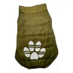 BUEN AMIGO - Chaqueta para Perro pequeño tipo parka patita VERDE TALLA S
