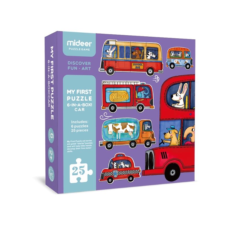 MIDEER - Mi Primer Puzzle autitos