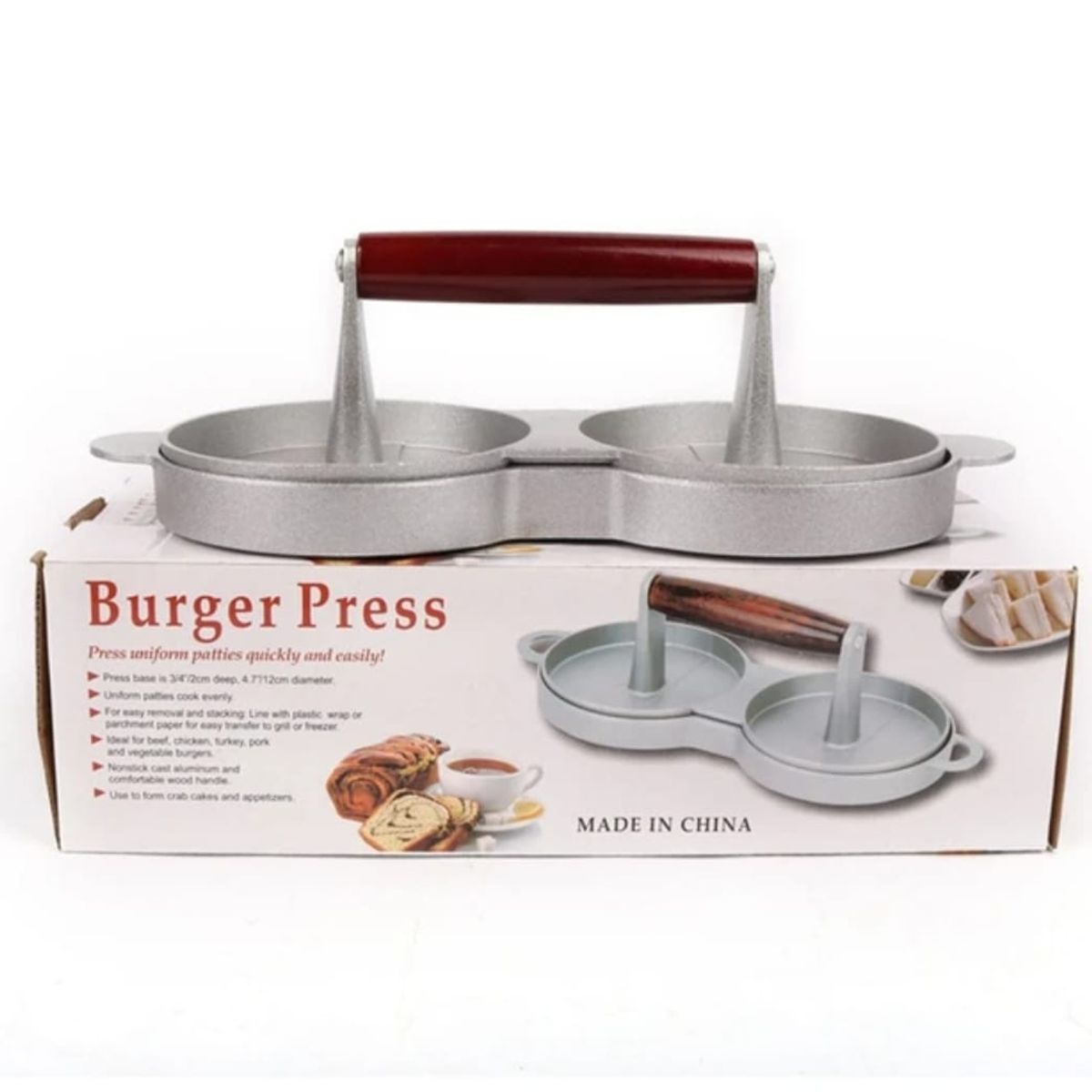 GENERICO - Prensa Doble Para Hamburguesas