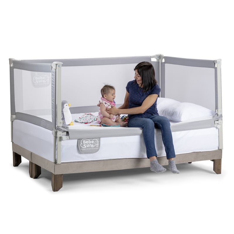 BEBE SURE - Set 4 barandas para cama 1.5P 105x190 cm colchón alto