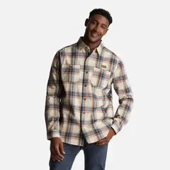 HAKA HONU - Camisa Hombre Hachazo Print Crudo