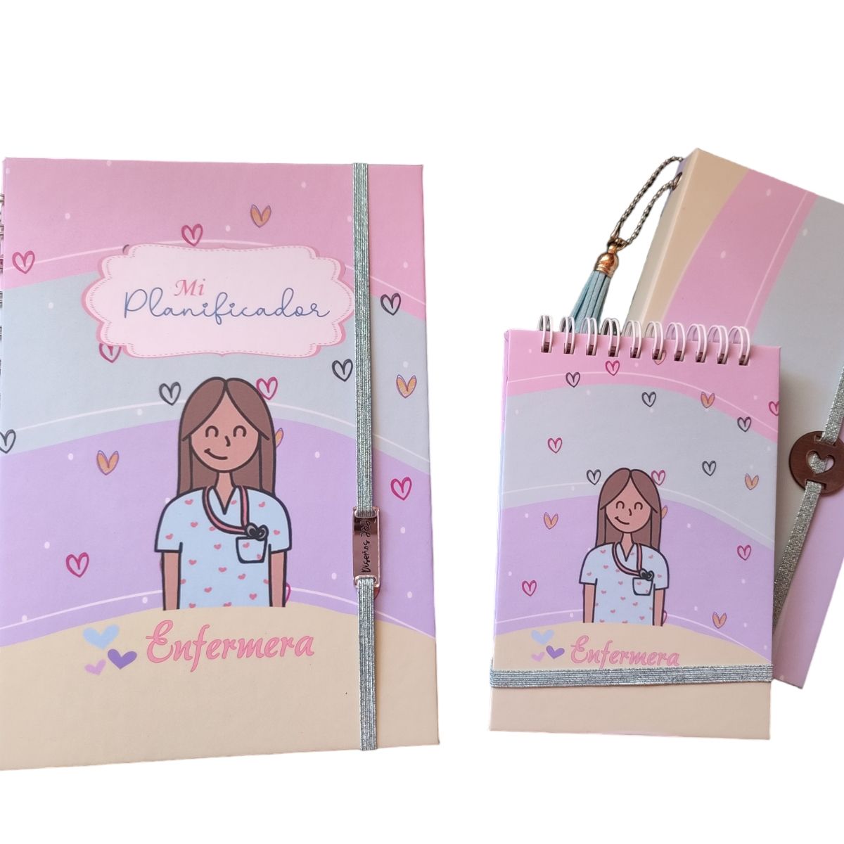 INDEPENDIENTE - Planificador Anual ENFERMERA 2 + libreta + porta post it