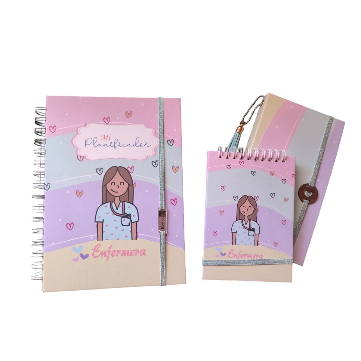 INDEPENDIENTE - Planificador Anual ENFERMERA 2 + libreta + porta post it
