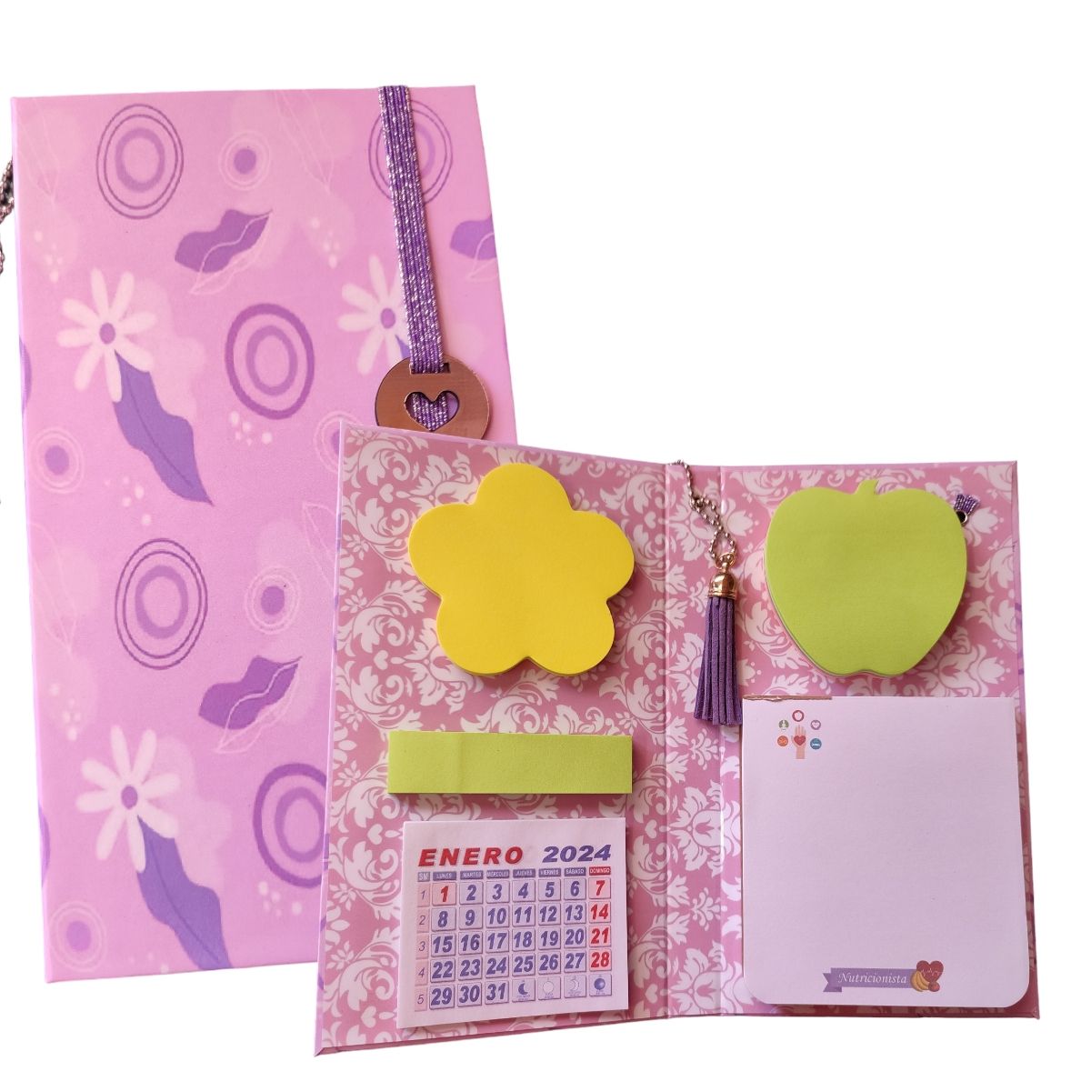 INDEPENDIENTE - Planificador Anual NUTRICIONISTA 1 + libreta + porta post it