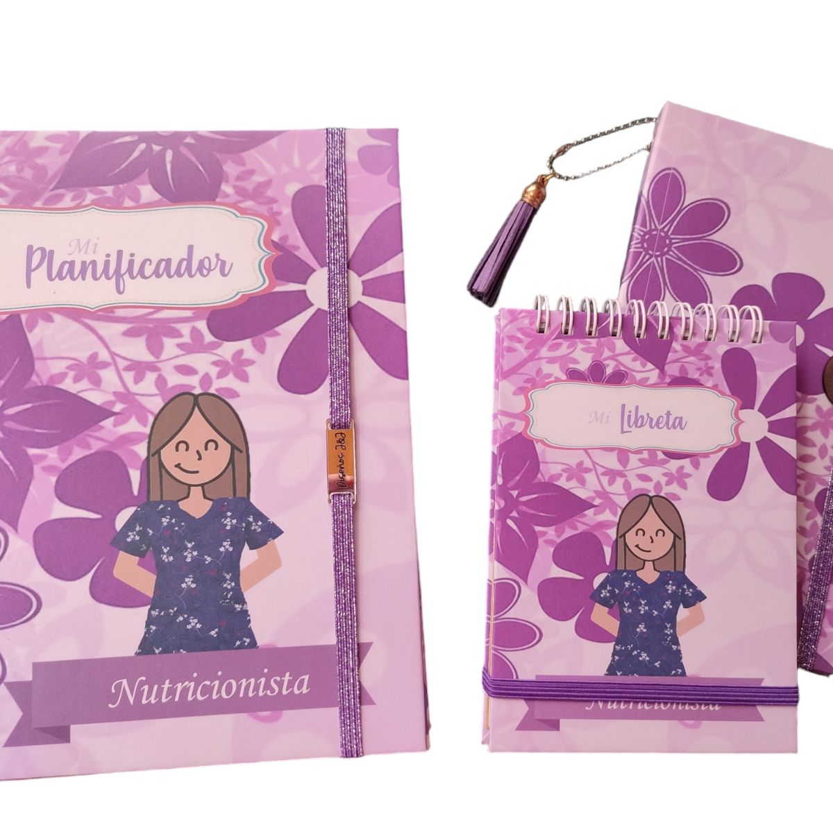 INDEPENDIENTE - Planificador Anual NUTRICIONISTA 2 + libreta + porta post it
