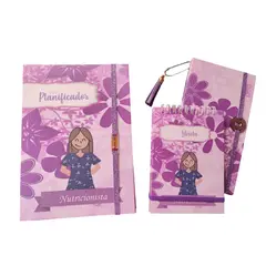 INDEPENDIENTE - Planificador Anual NUTRICIONISTA 2 + libreta + porta post it