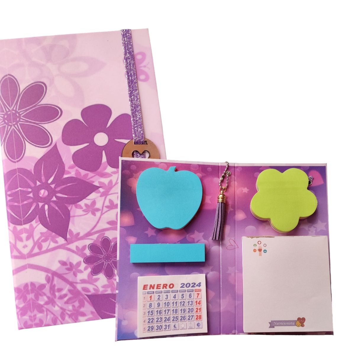 INDEPENDIENTE - Planificador Anual NUTRICIONISTA 2 + libreta + porta post it