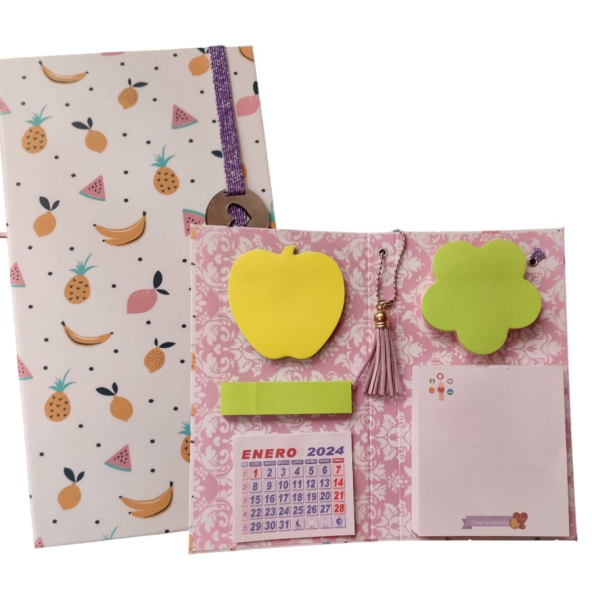 INDEPENDIENTE - Planificador Anual NUTRICIONISTA 3 + libreta + porta post it