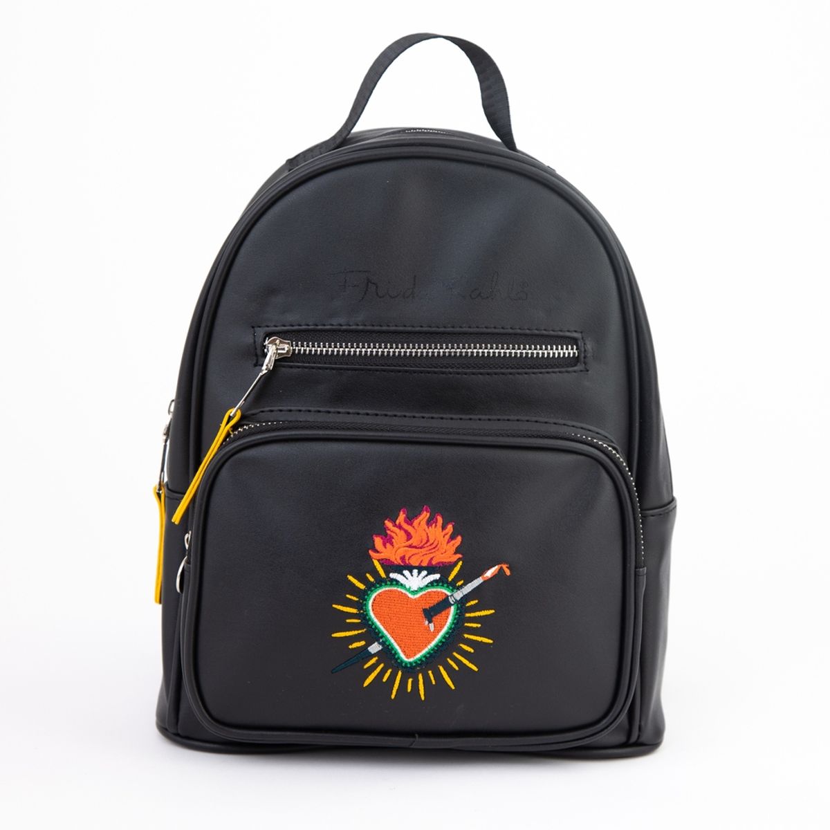 CELEBRITY ICONS - Cartera Mujer Corazon Negro Frida Kahlo