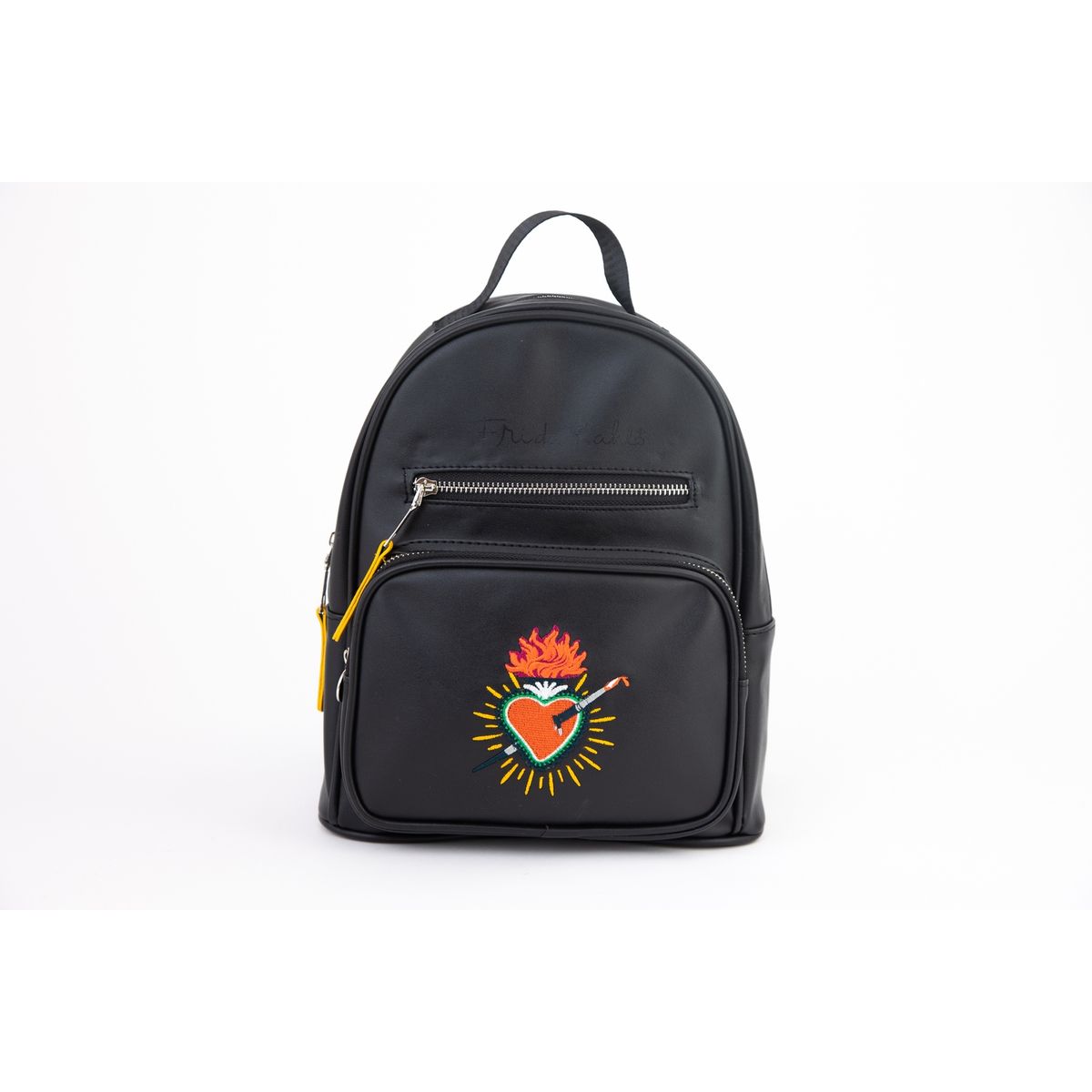 CELEBRITY ICONS - Cartera Mujer Corazon Negro Frida Kahlo