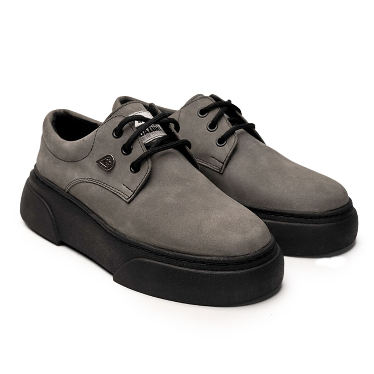 LANDAZURI - Zapato Cuero Gerda Grafito Landazuri