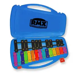 RMX - Metalófono Cromático 25 notas con maleta color Azul