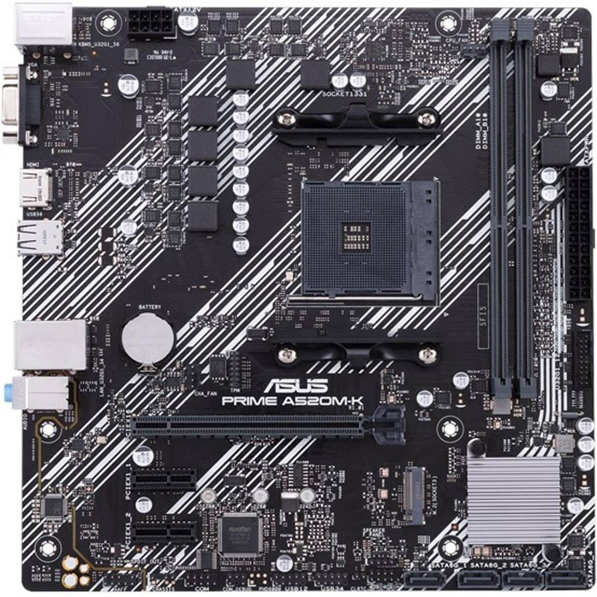 ASUS - Placa Madre Asus Amd Prime A520mk AM4 ASUS