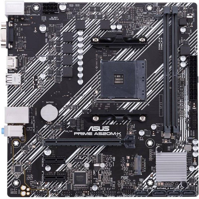 ASUS - Placa Madre Asus Amd Prime A520mk AM4 ASUS