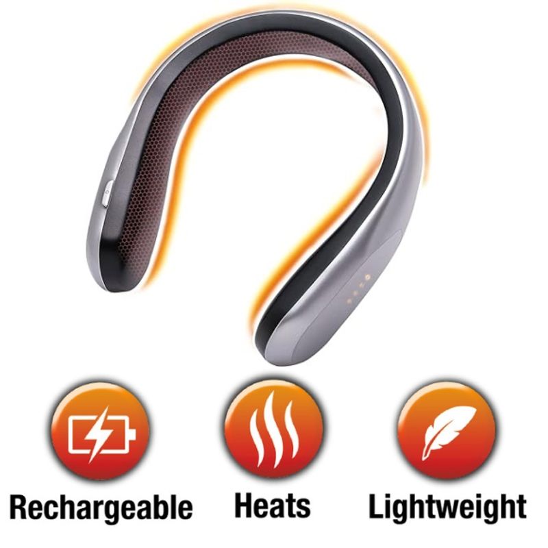 GENERICO - Calentador Cuello Inalámbrico 4 Niveles Calor Recargable Usb