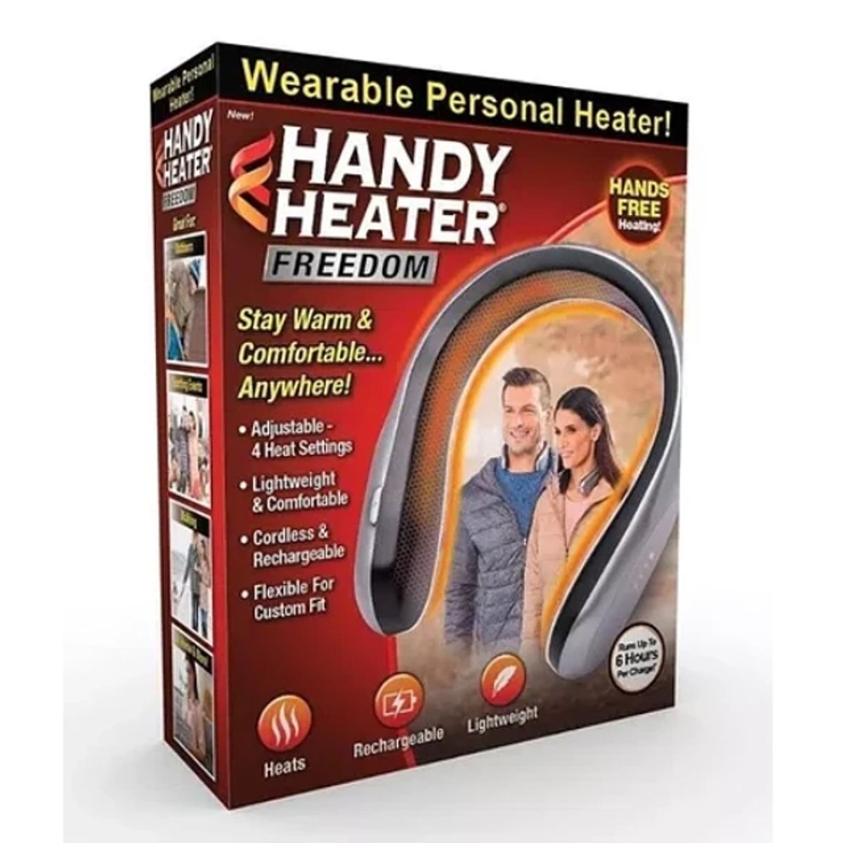 GENERICO - Calentador Cuello Inalámbrico 4 Niveles Calor Recargable Usb