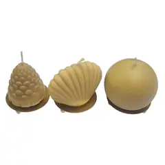 SCENTS CHILE - SET FUJI, MIEL, 1 VELA PINO 85GR + 1 V.ALMEJA 140GR + 1 V.ESFERA 225GR. 450GR. + BASES
