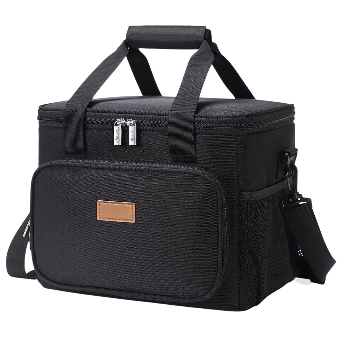 GENERICO - Bolso Lonchera Termico Escolares Trabajo Tela Oxford Negra