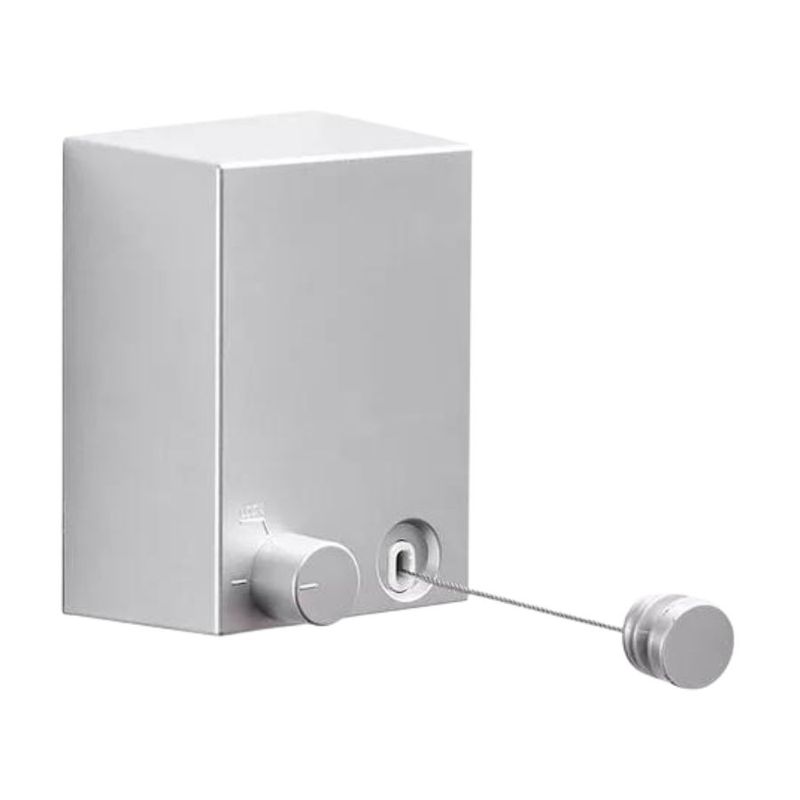 GENERICO - Tendedero Retráctil Colgador De Ropa Pared Plateado