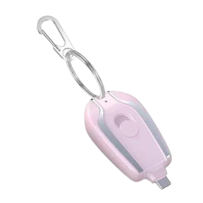 GENERICO - Llavero Portátil Mini Power Bank De 1500 Mah Tipo iphone