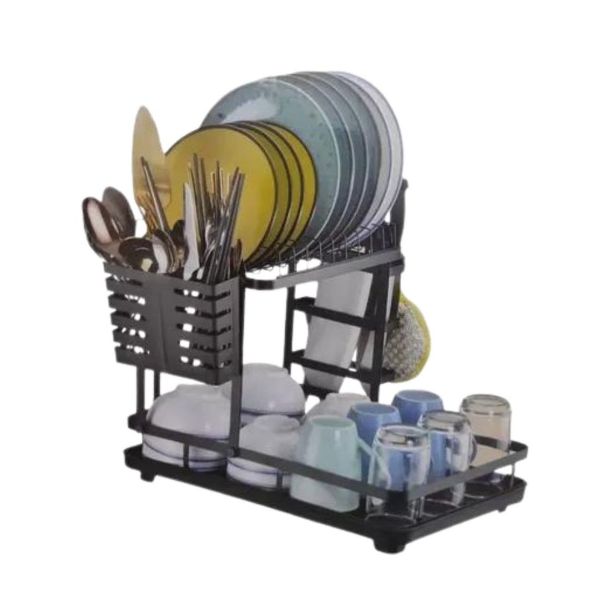 GENERICO - Escurridor De Platos Secador Vajillas Lozas Cocina 2 Niveles